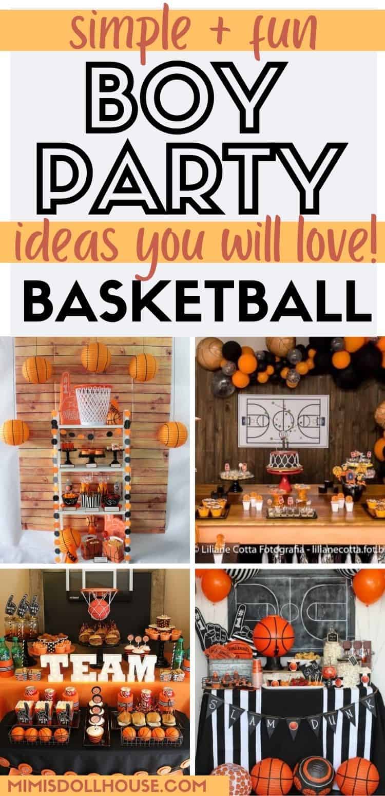 Basketball Party Ideas + March Madness Decorations - Mimi's Dollhouse