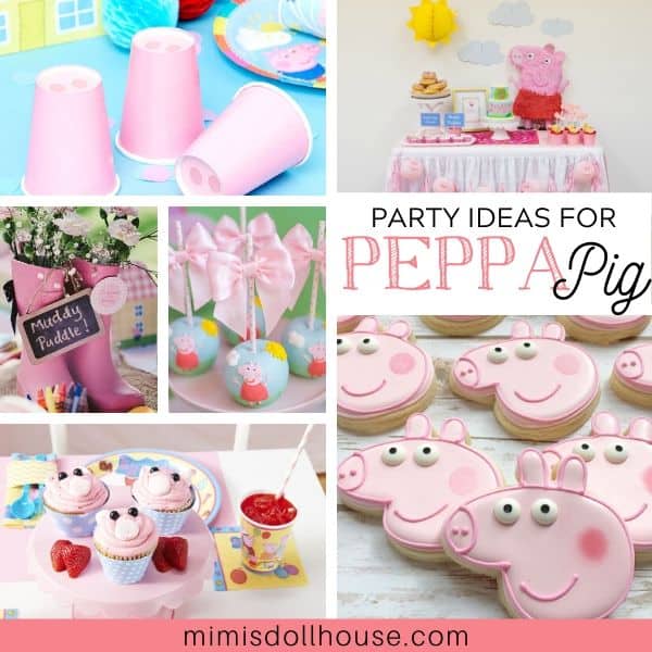 Pretty UR Party Peppa Pig Theme Paper Cutouts for Birthday Parties