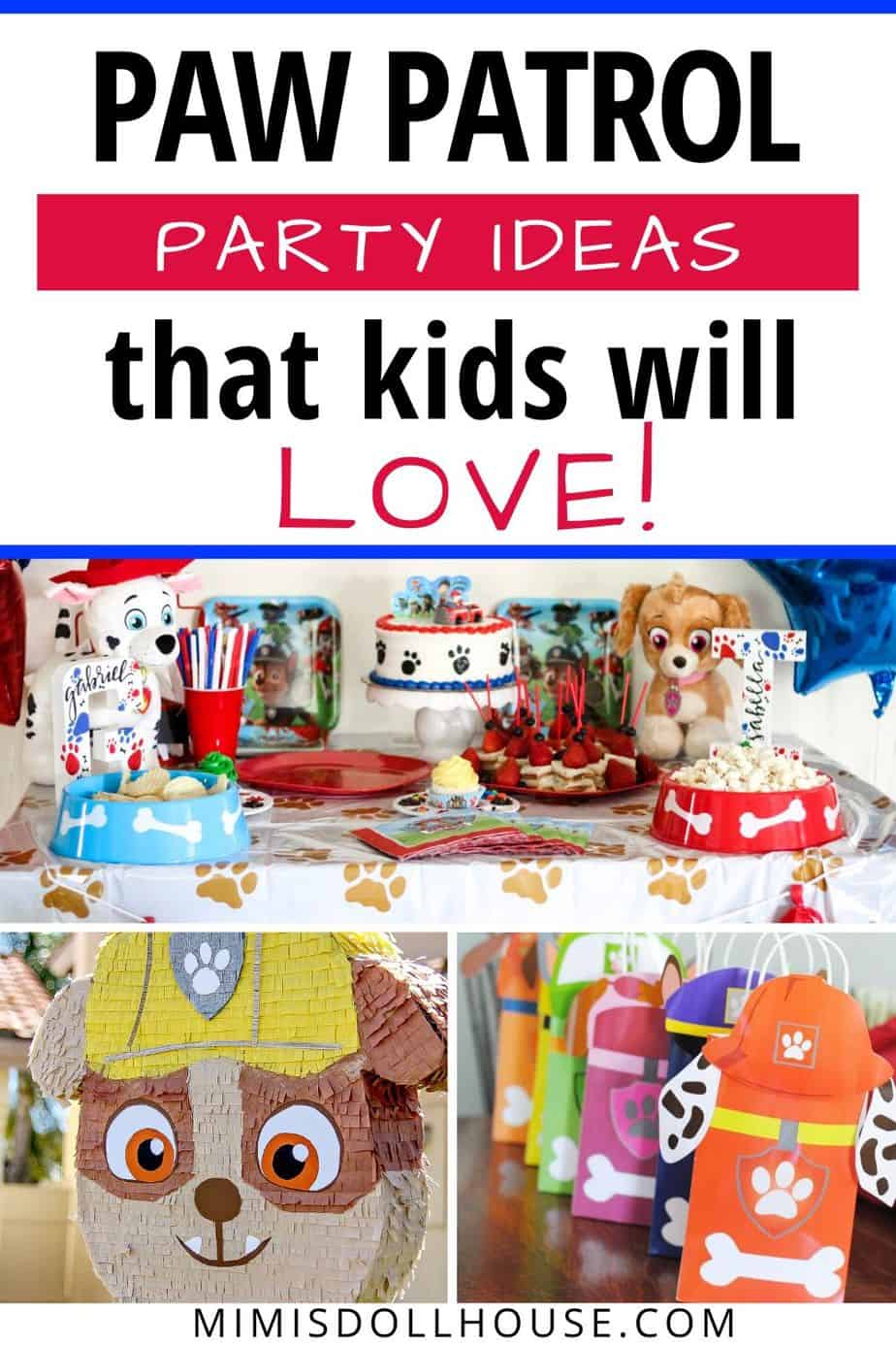 Paw Patrol Party Ideas + Mighty Pups Review Mimi's Dollhouse — free download