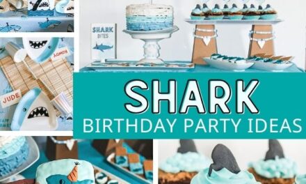 Shark Party Games, Desserts + Decor Ideas