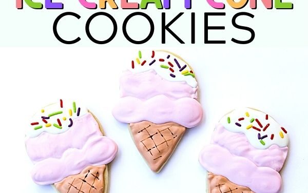 Sweet + Simple Ice Cream Cone Cookies