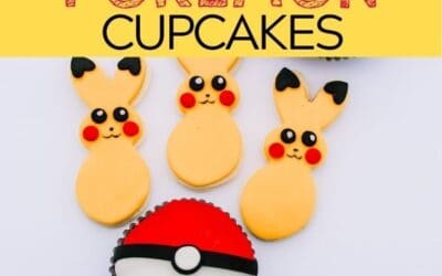 Simple Poke Ball Cupcakes for a Pokemon Party