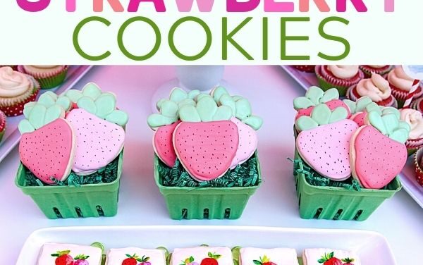 Hot to Make Easy + Adorable Strawberry Cookies