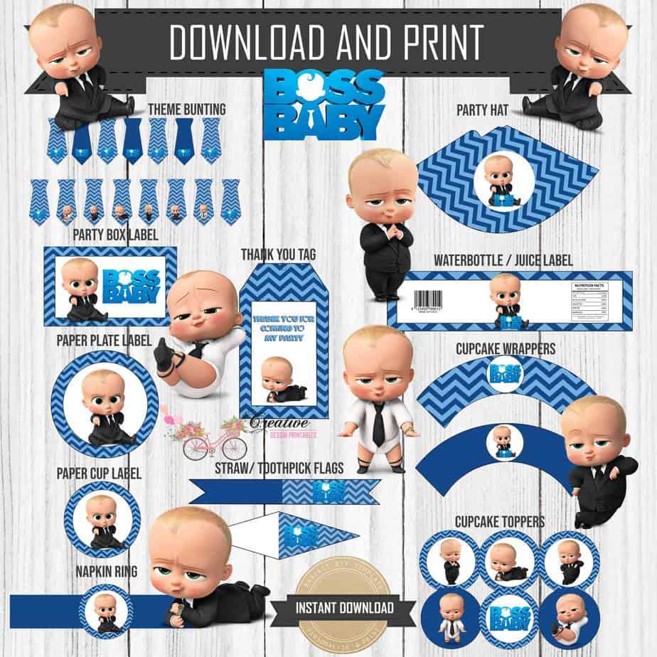 Boss Baby Party Ideas - Mimi's Dollhouse