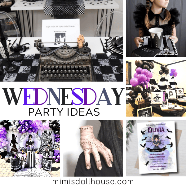 DIY Wednesday Addams Place Cards - Fern and Maple