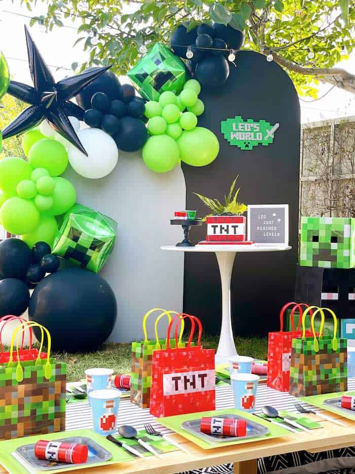 How to Build a Minecraft Party - Mimi's Dollhouse