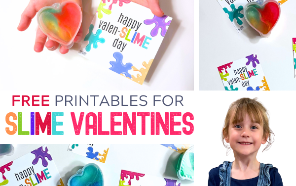 Free Printable Valen-SLIME Day Tags